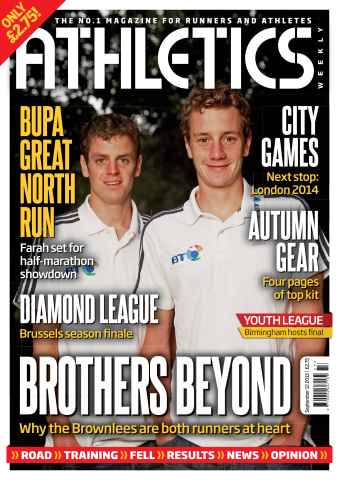 AW – Athletics Weekly Magazine issue AW September 12 2013