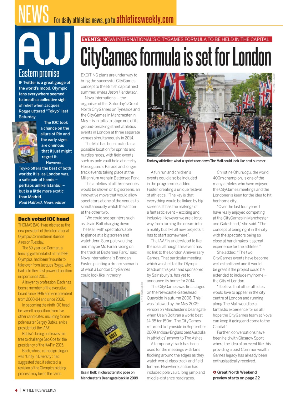 AW – Athletics Weekly Magazine Preview Pages