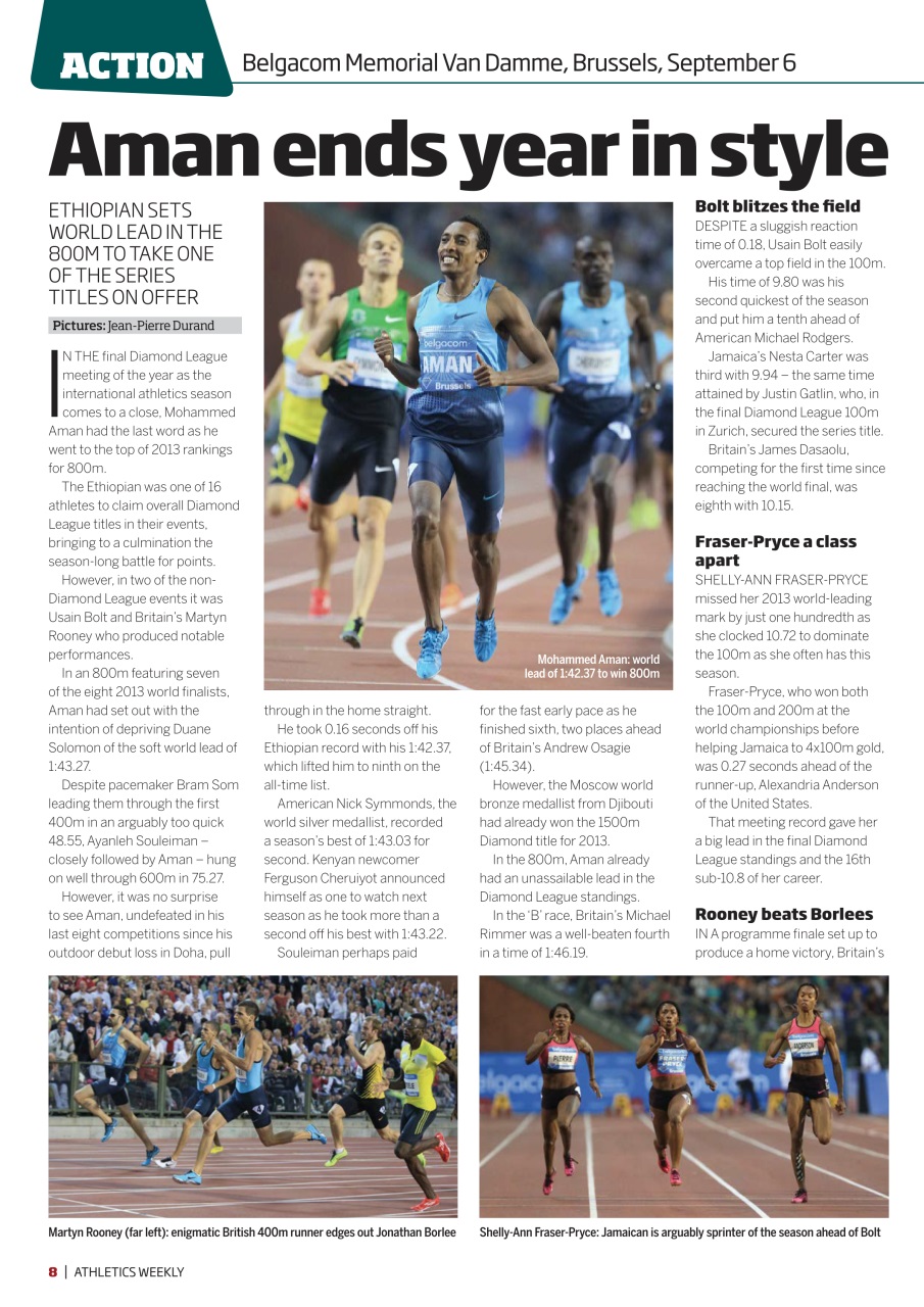 AW – Athletics Weekly Magazine Preview Pages