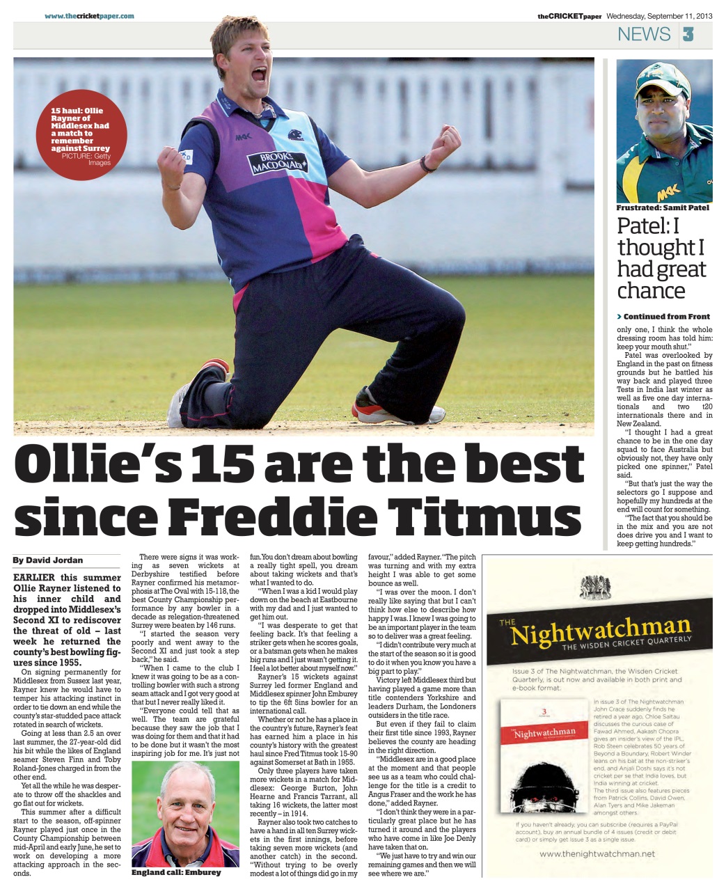 The Cricket Paper Preview Pages