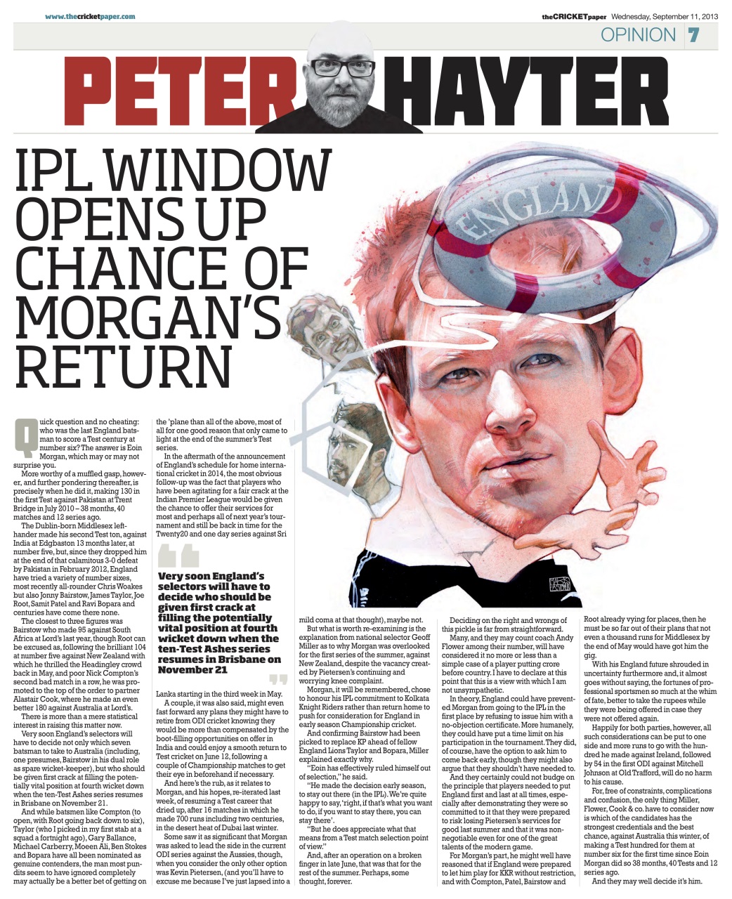 The Cricket Paper Preview Pages