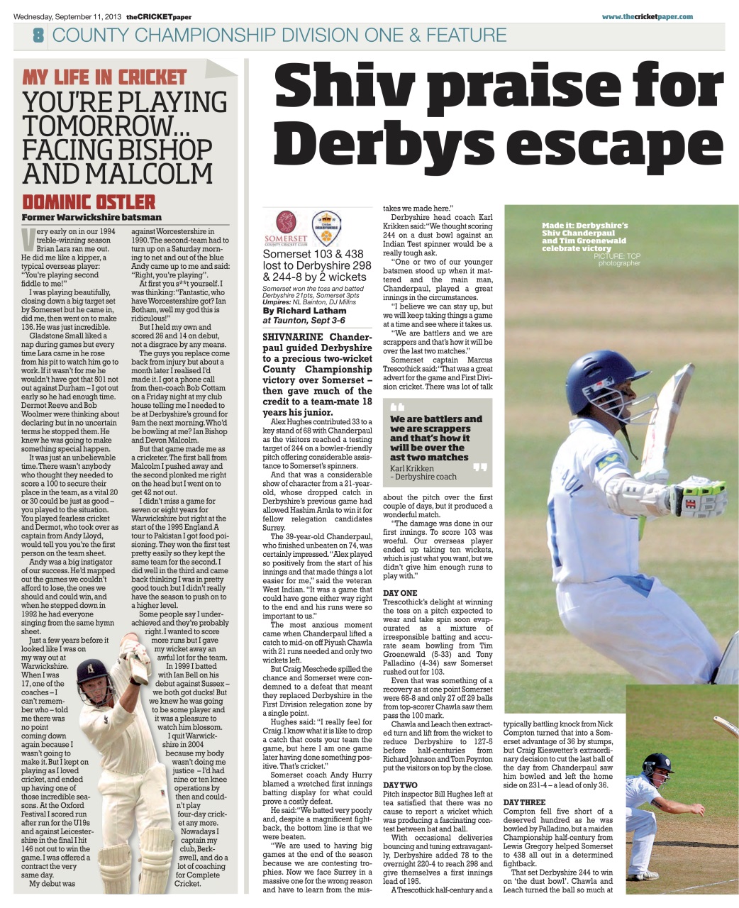 The Cricket Paper Preview Pages
