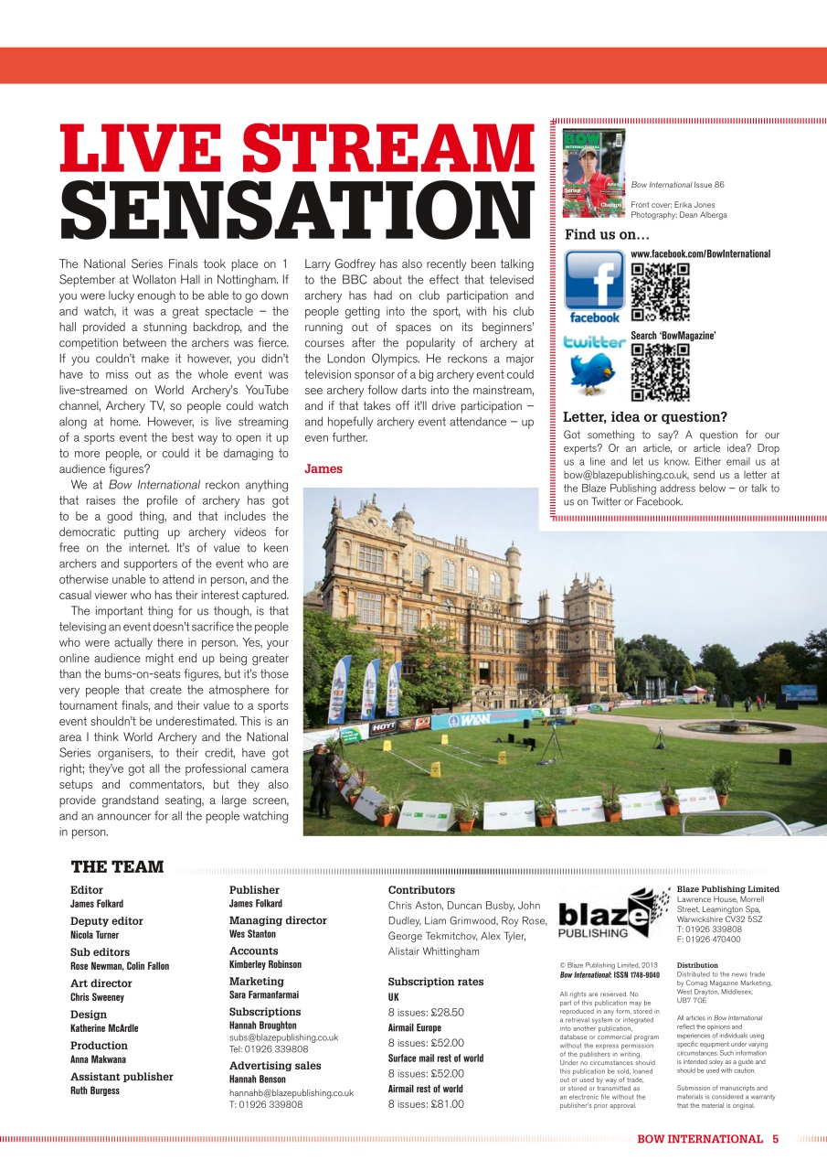 Bow International Preview Pages