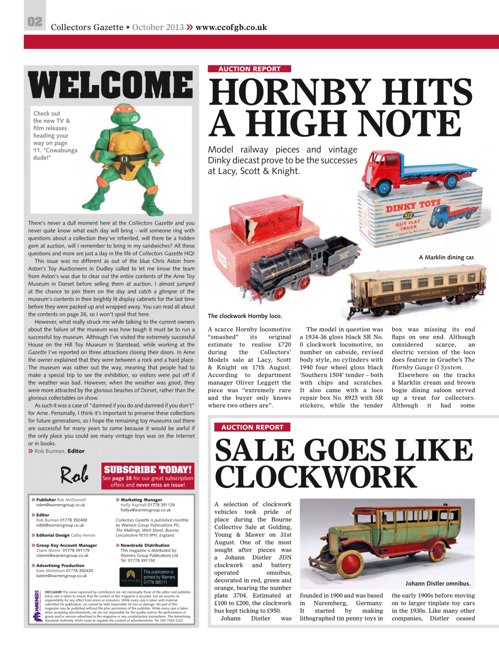 Collectors Gazette Preview Pages