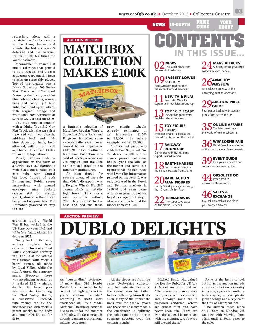 Collectors Gazette Preview Pages