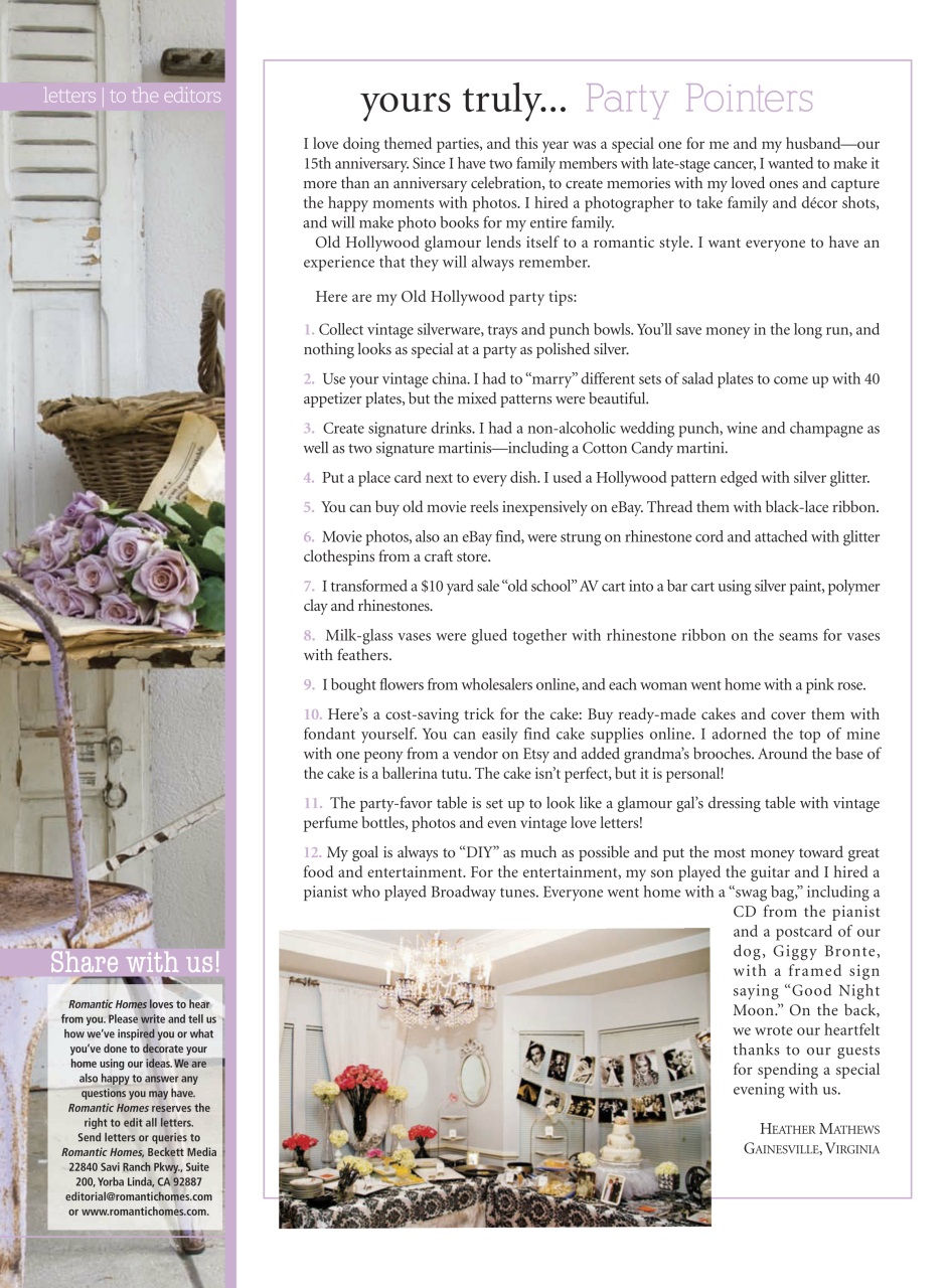 Romantic Homes Preview Pages