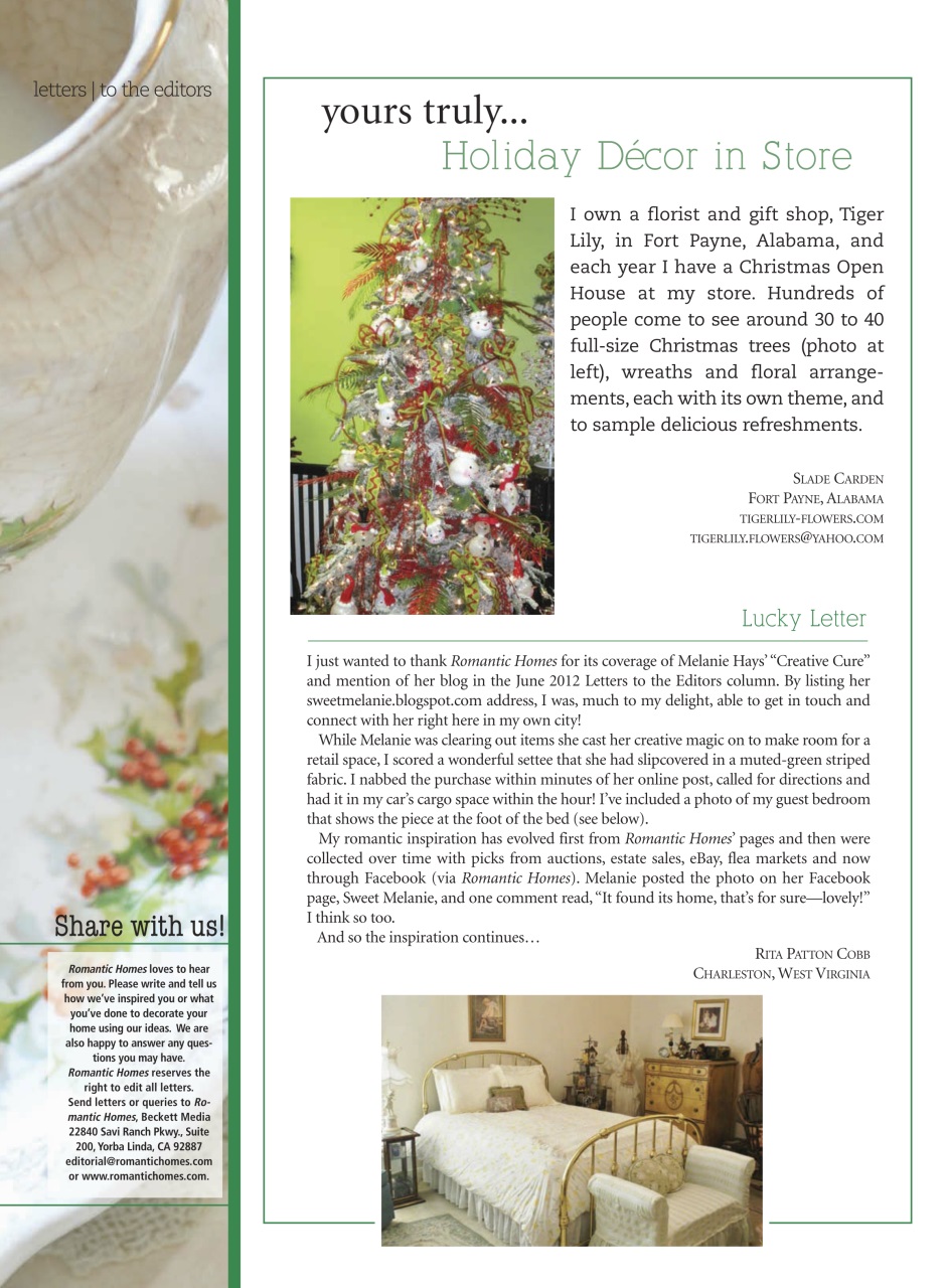 Romantic Homes Preview Pages