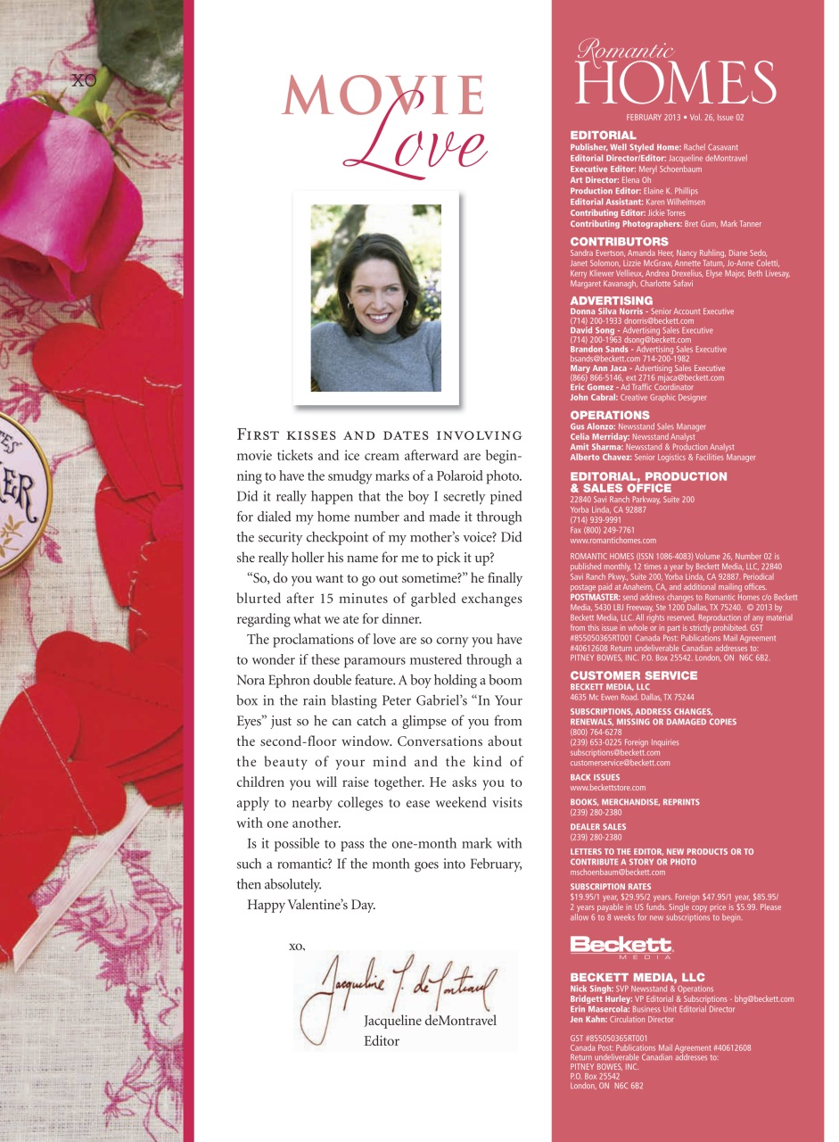 Romantic Homes Preview Pages