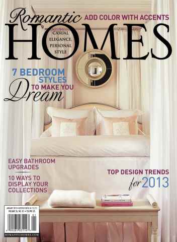 Romantic Homes issue January 2013