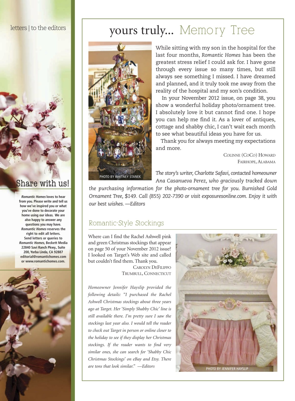 Romantic Homes Preview Pages