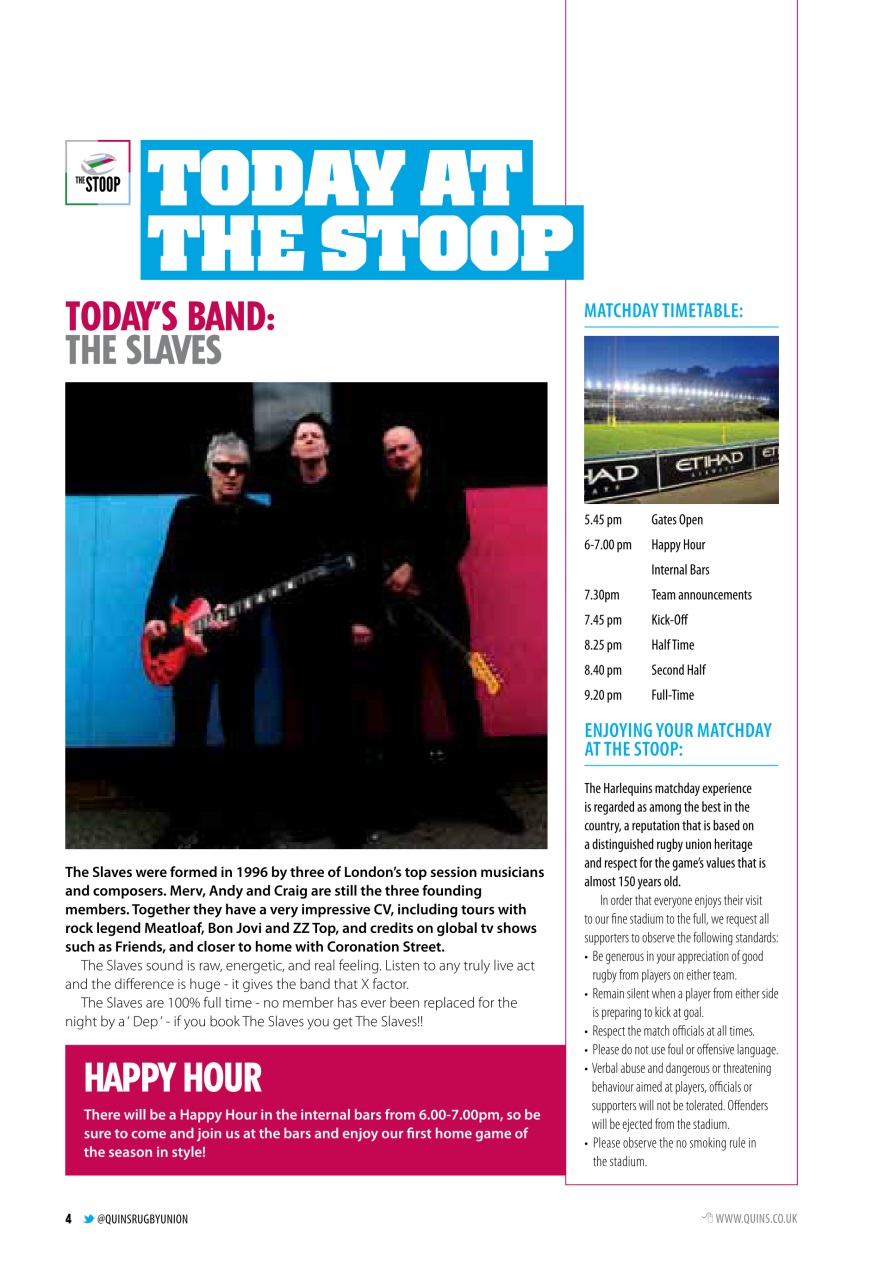 Harlequins Preview Pages