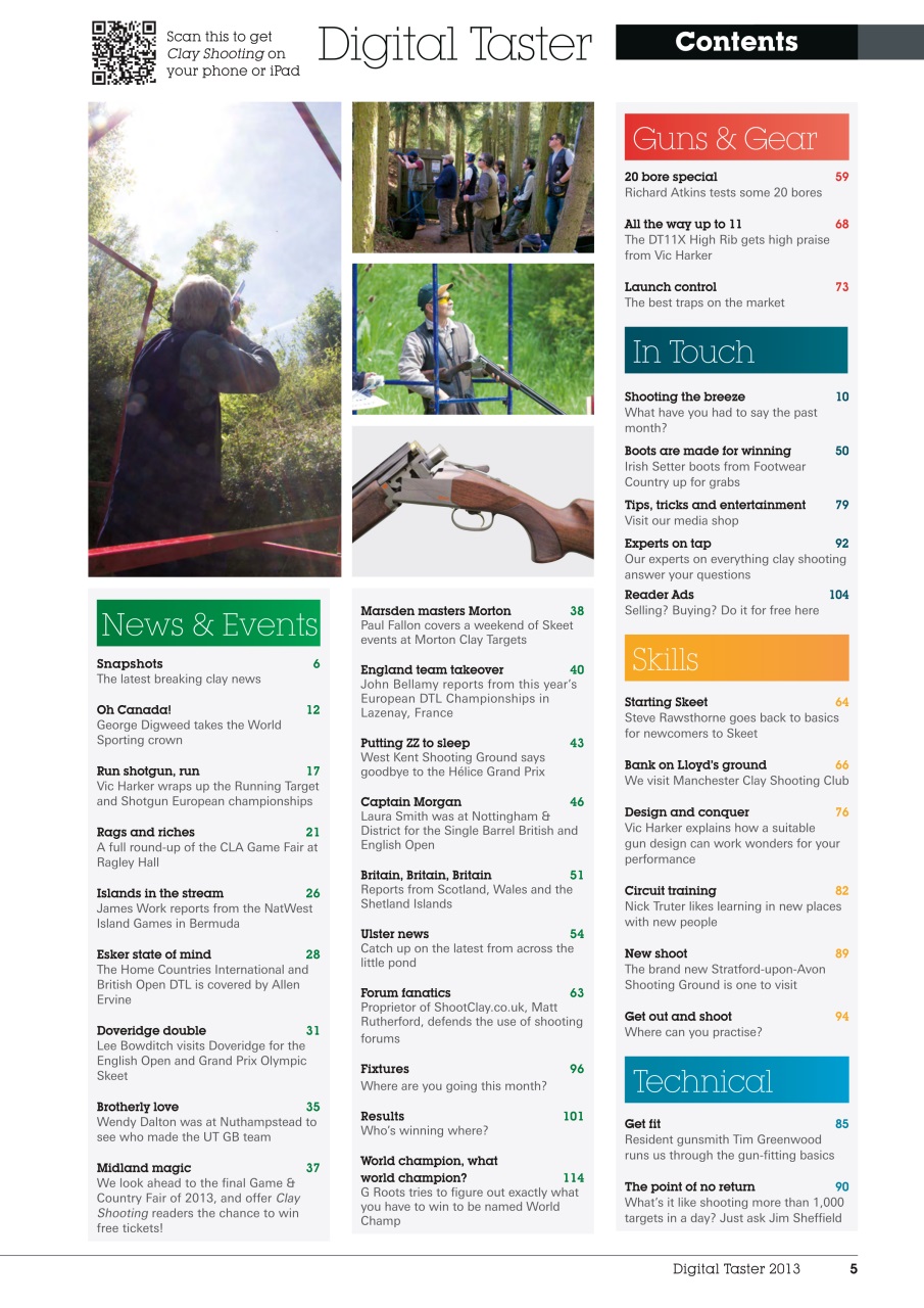 Clay Shooting Preview Pages