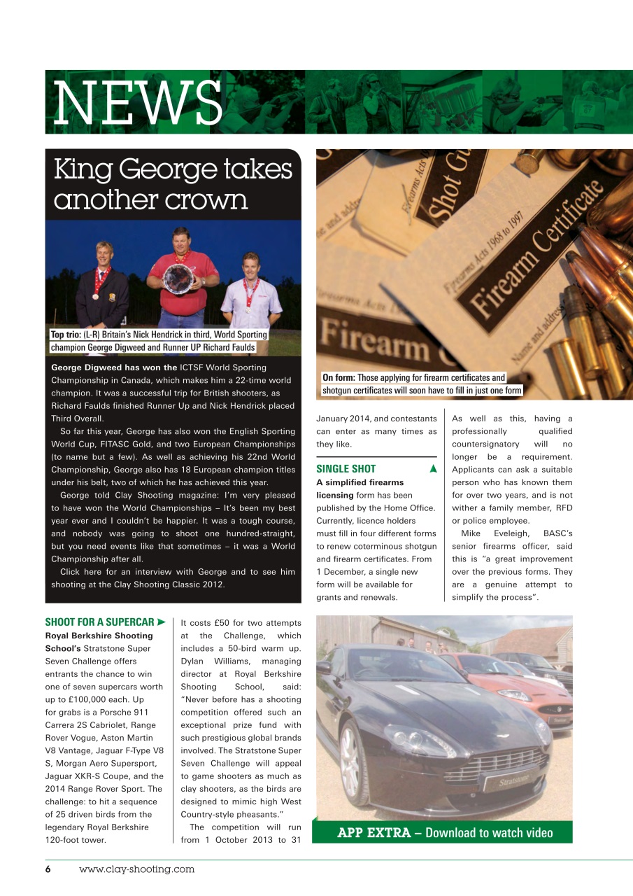 Clay Shooting Preview Pages