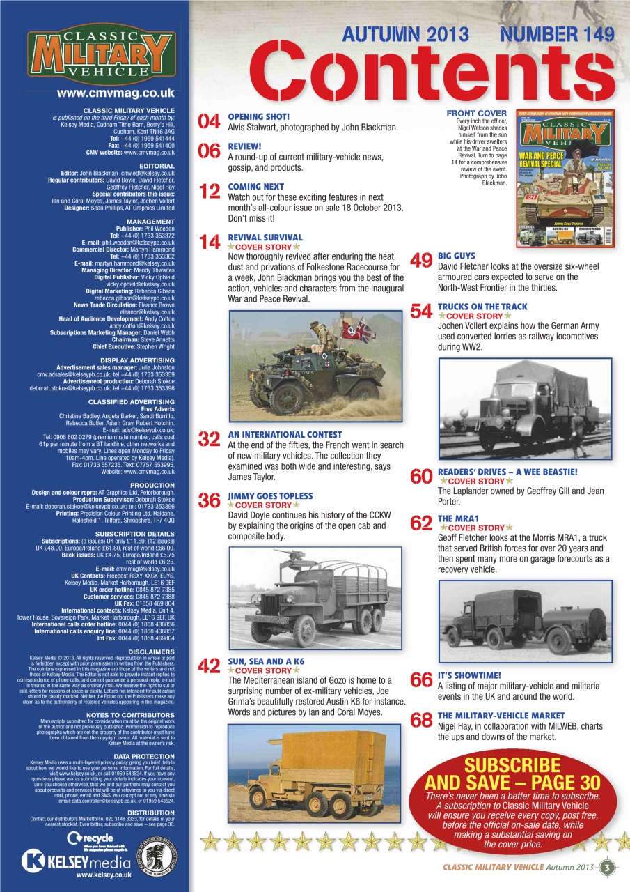 Classic Military Vehicle Preview Pages