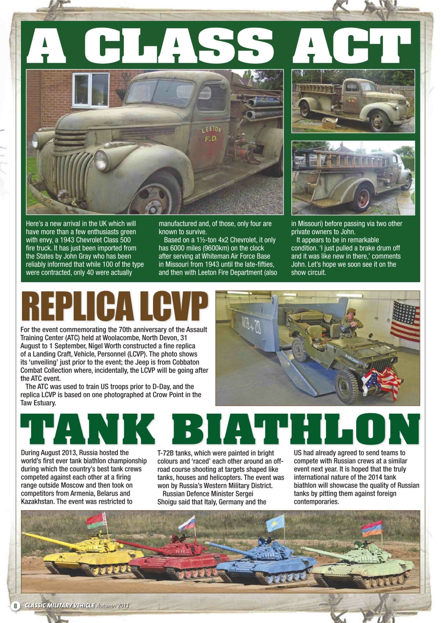 Classic Military Vehicle Preview Pages