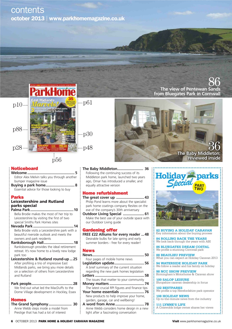 Park Home & Holiday Living Preview Pages