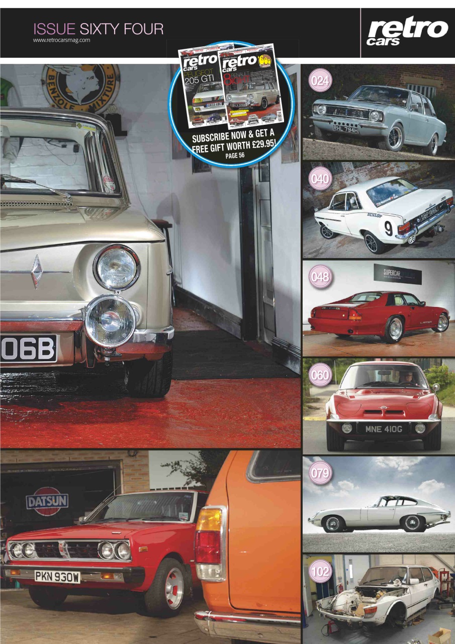 Retro Cars Preview Pages