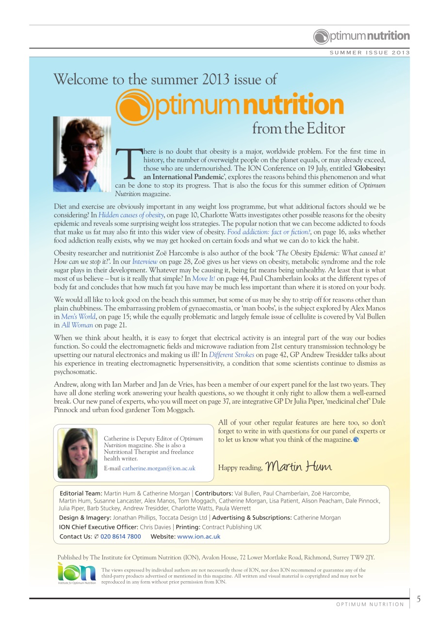 Optimum Nutrition Preview Pages