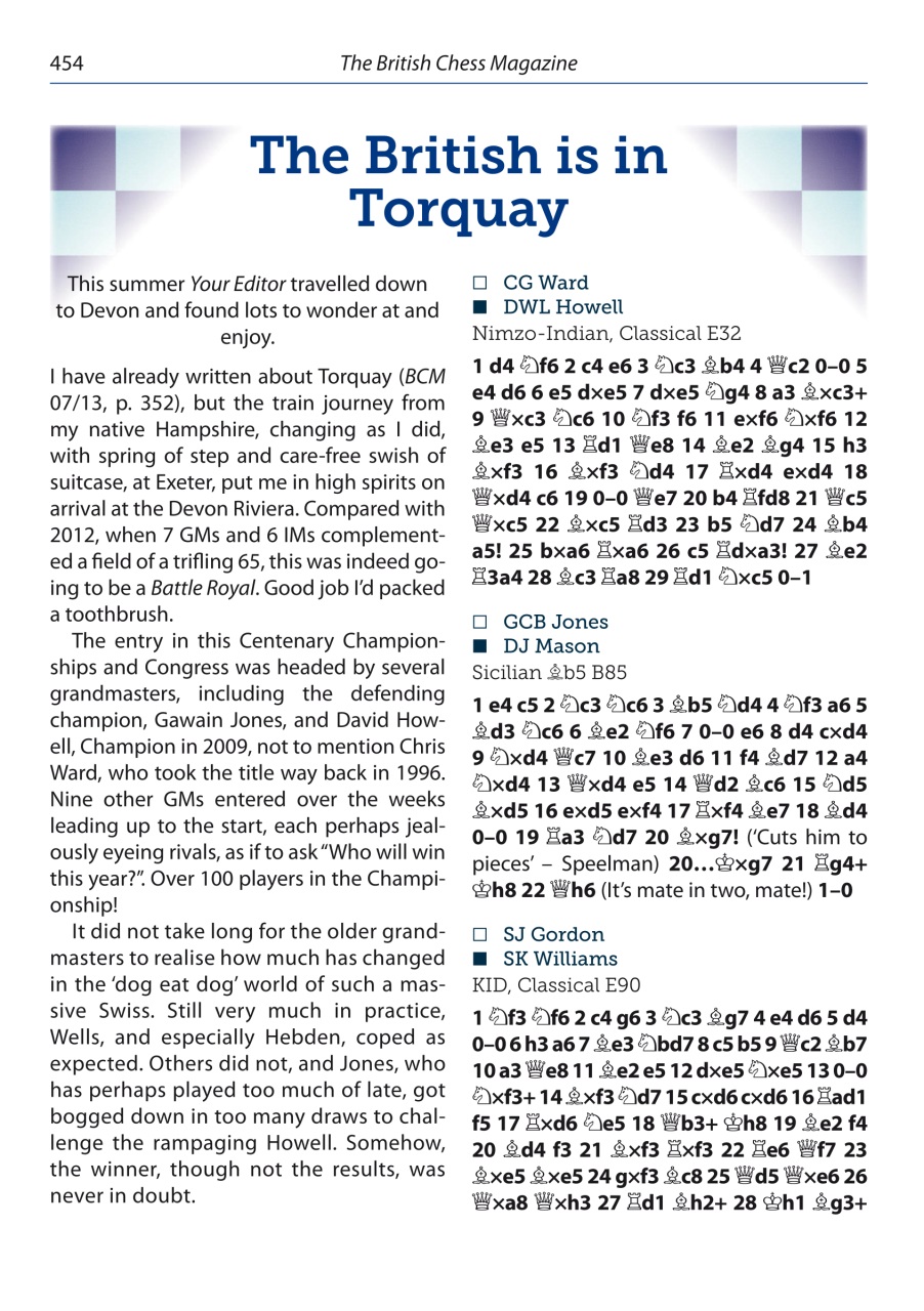 British Chess Magazine Preview Pages