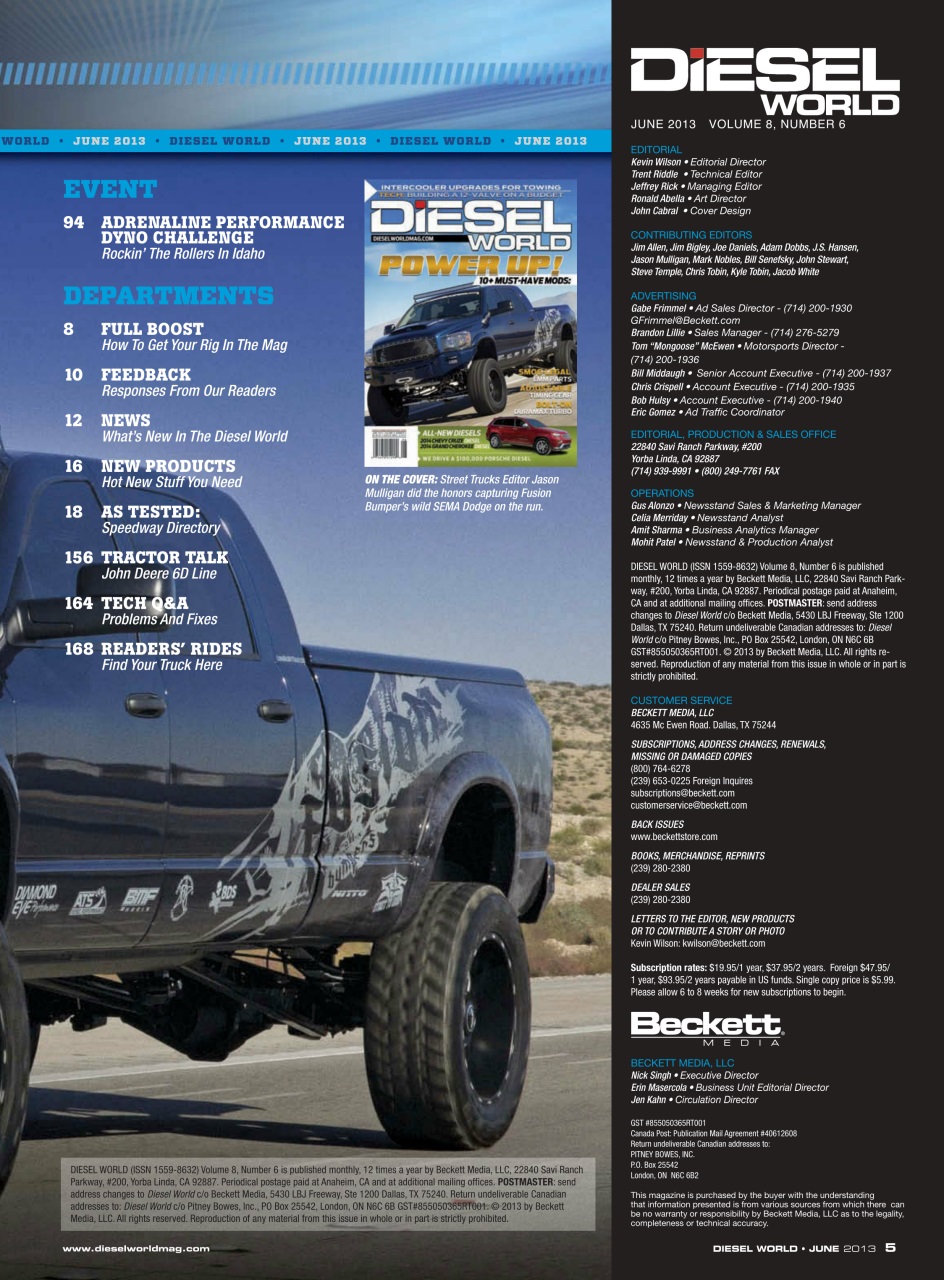 Diesel World Preview Pages