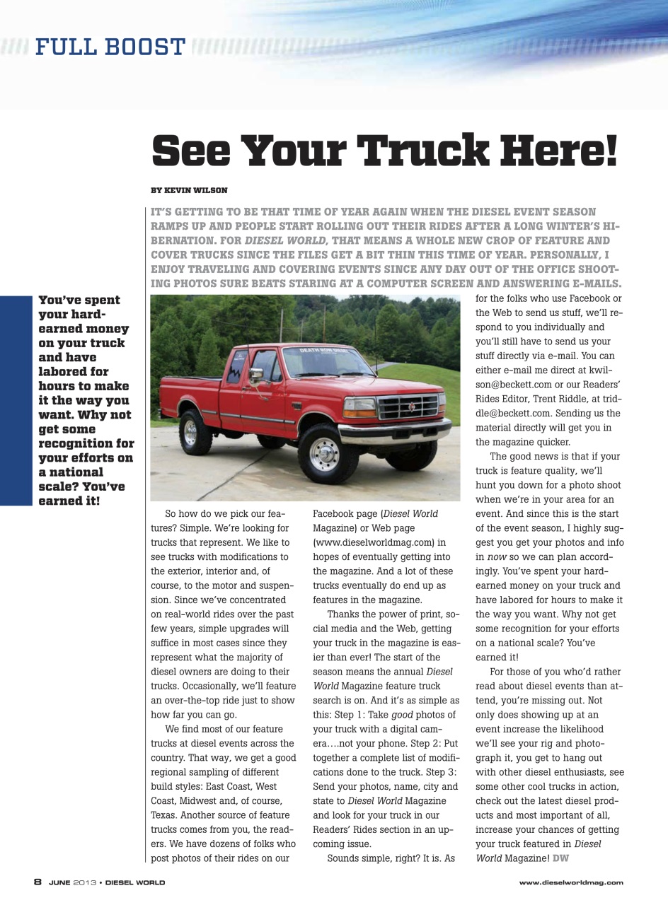 Diesel World Preview Pages