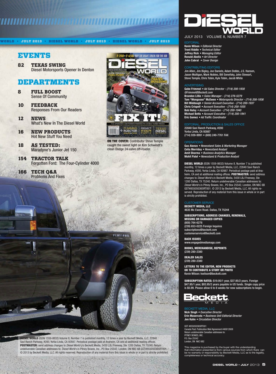 Diesel World Preview Pages
