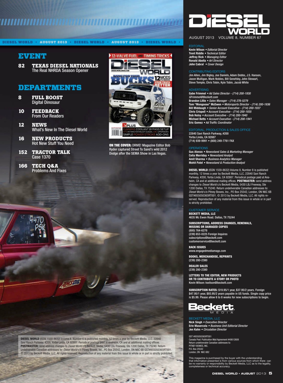 Diesel World Preview Pages