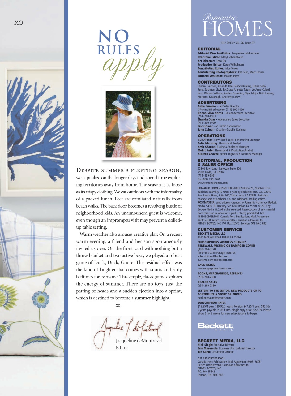 Romantic Homes Preview Pages