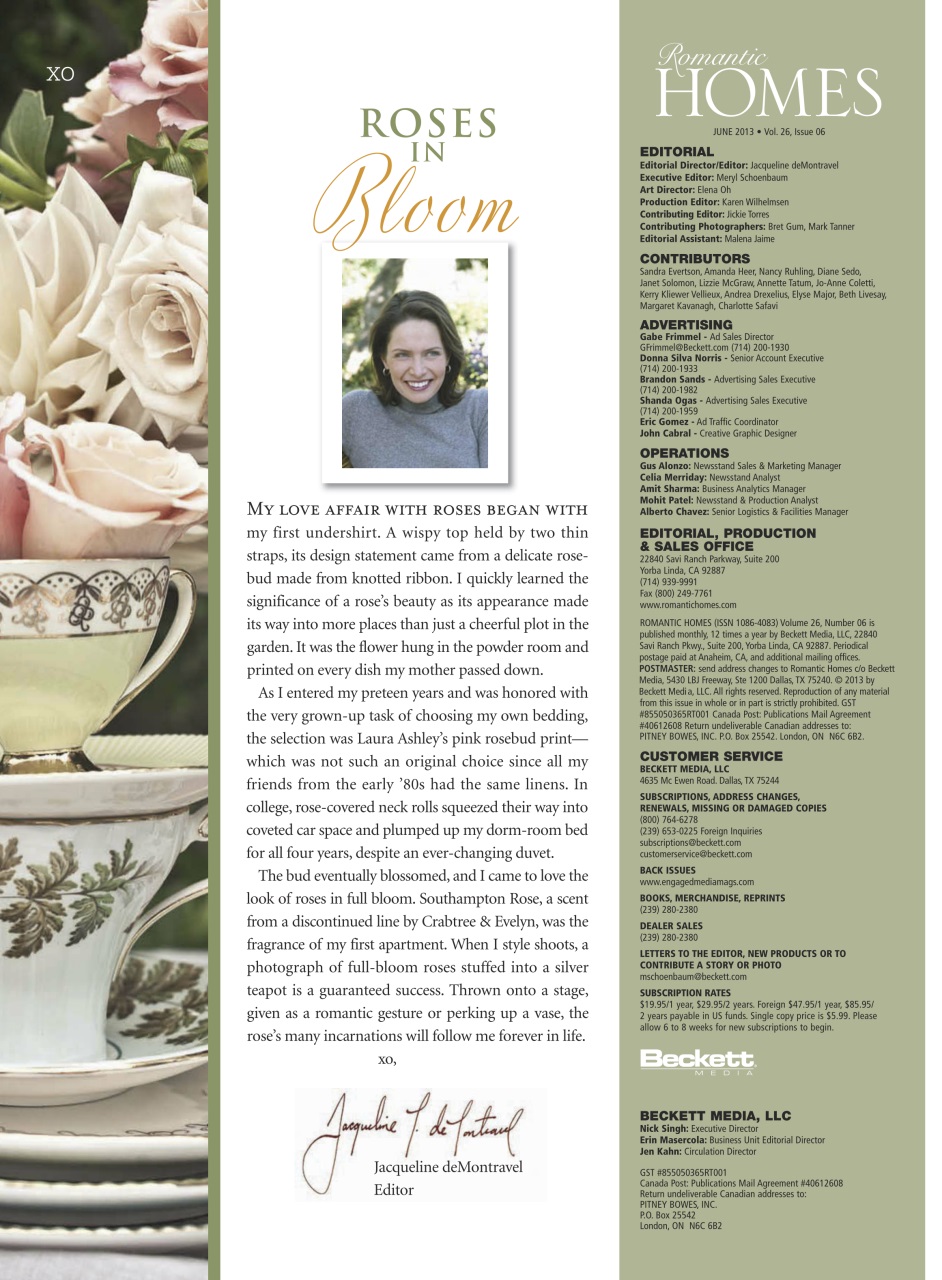 Romantic Homes Preview Pages
