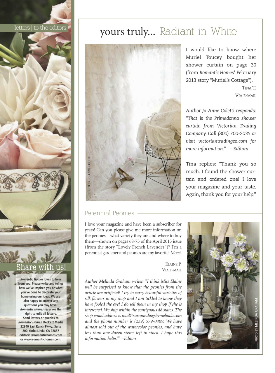 Romantic Homes Preview Pages