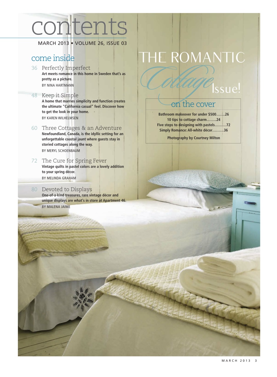Romantic Homes Preview Pages