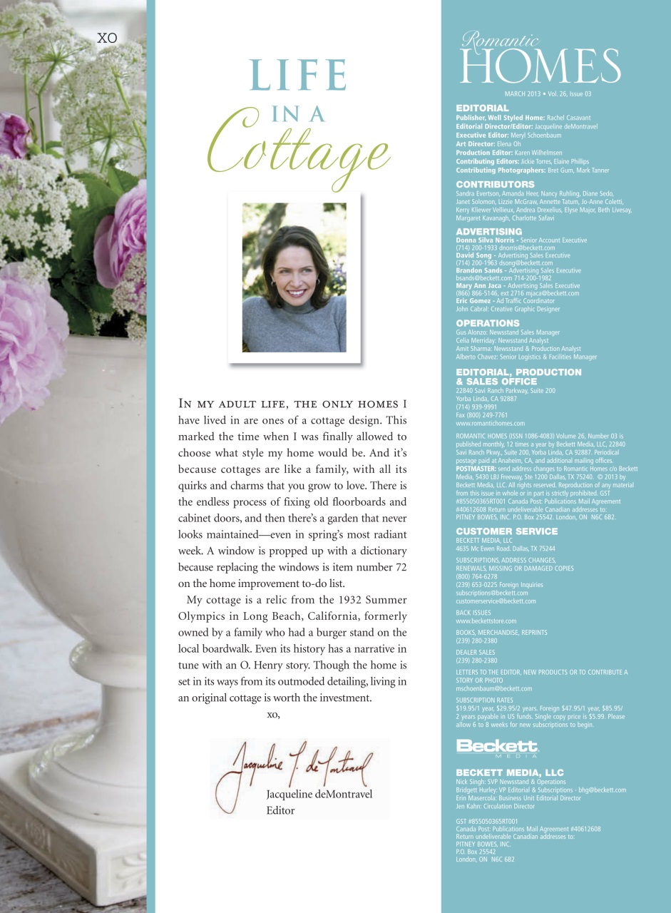 Romantic Homes Preview Pages