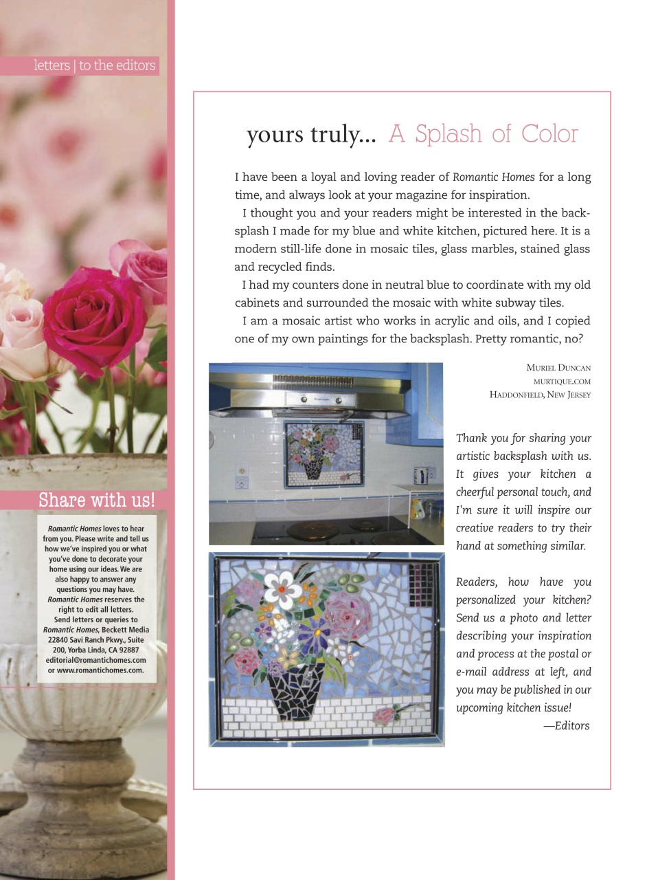 Romantic Homes Preview Pages