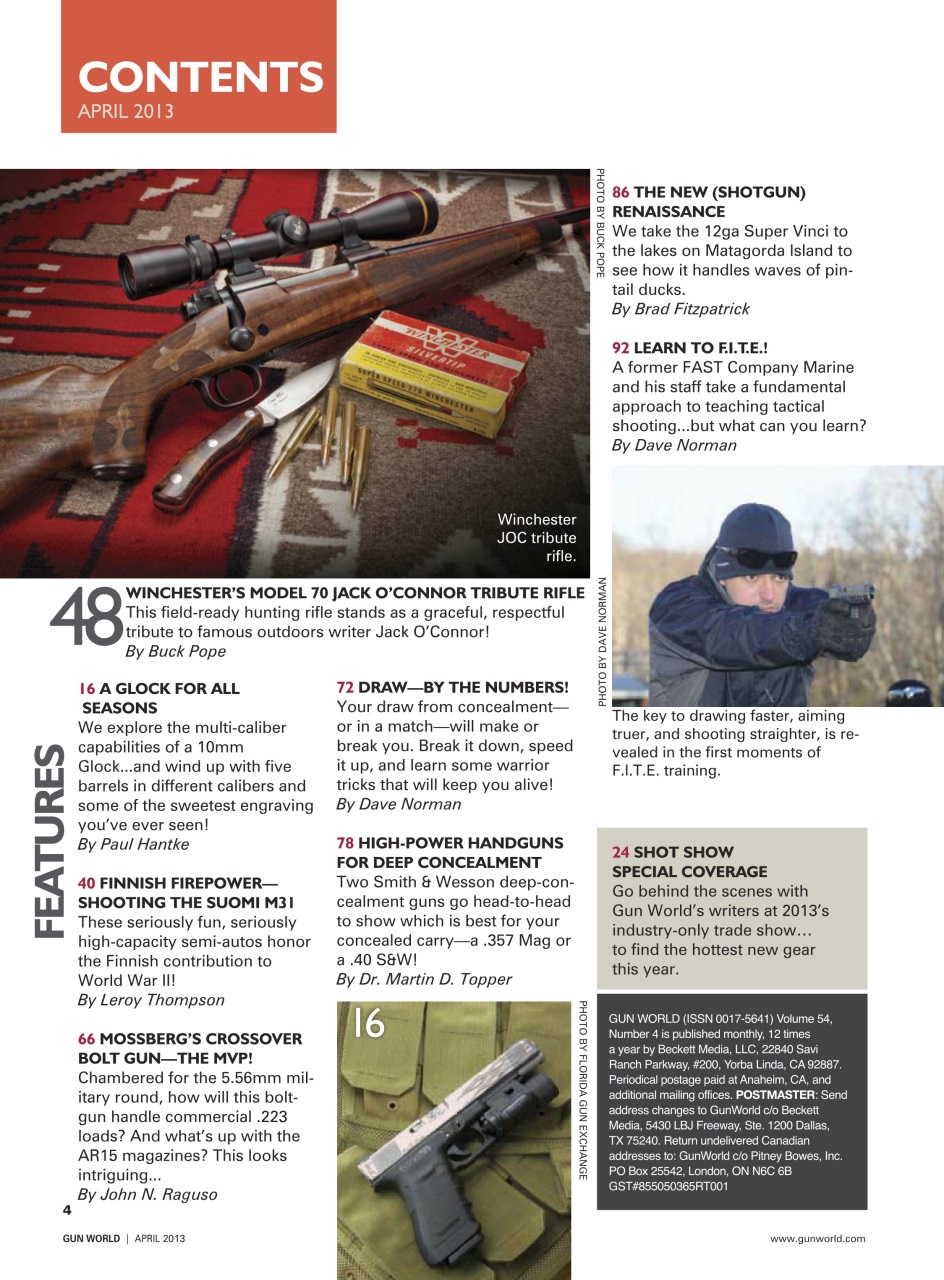Gun World Preview Pages