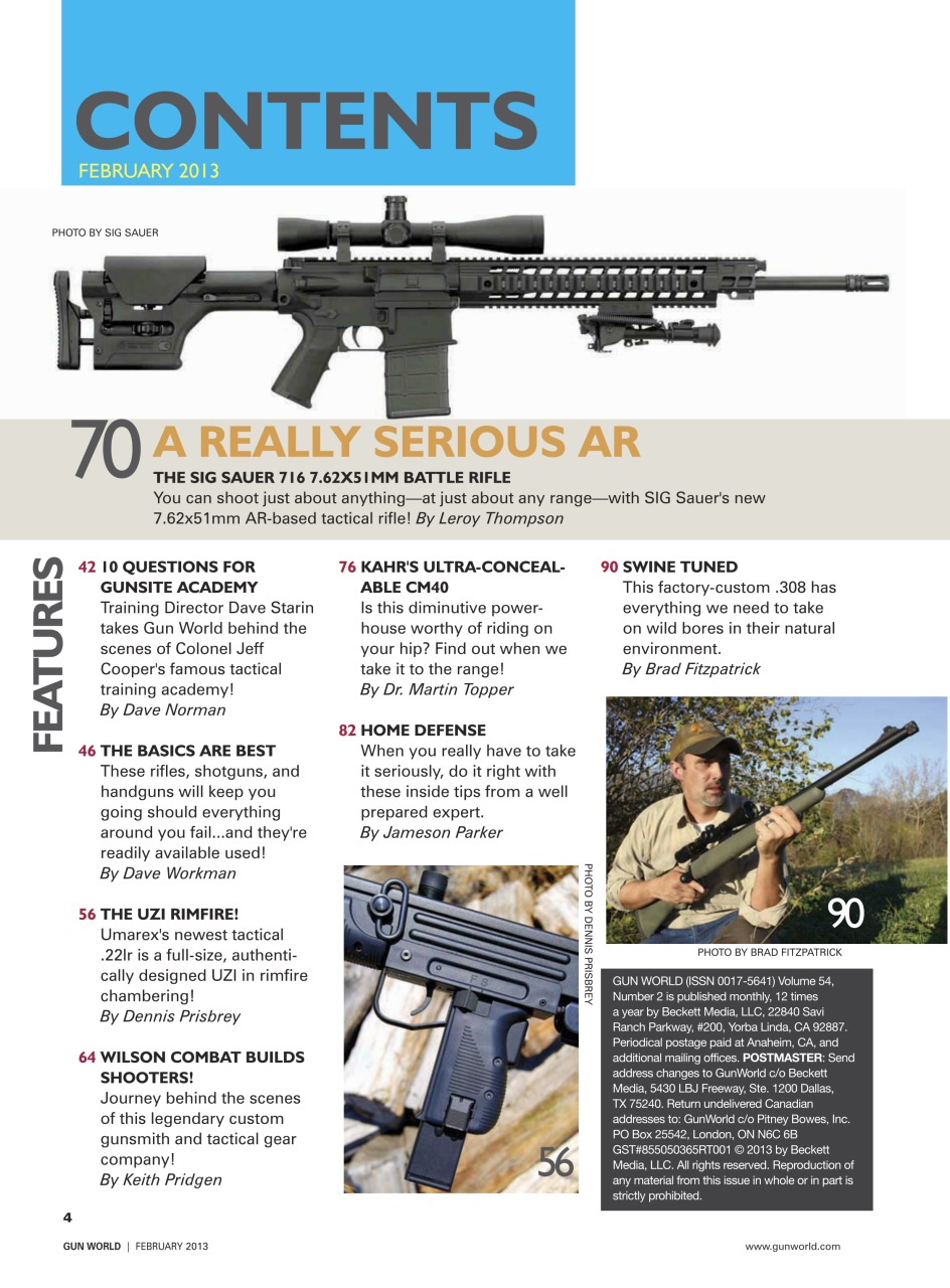 Gun World Preview Pages