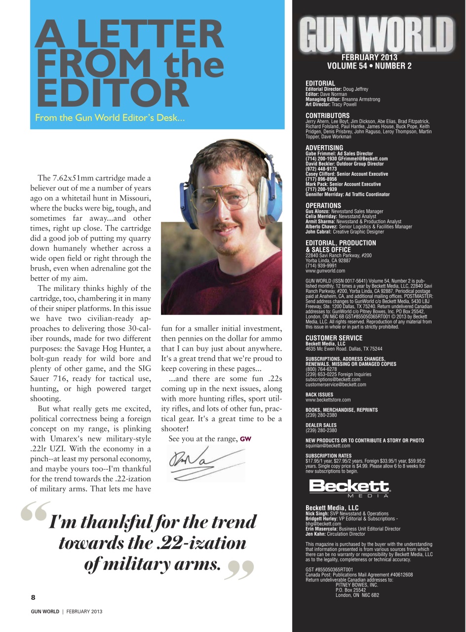 Gun World Preview Pages