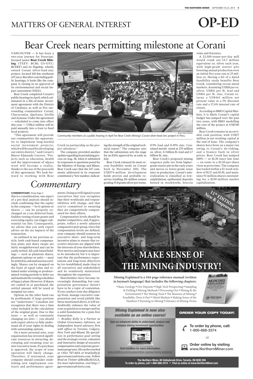 The Northern Miner Preview Pages