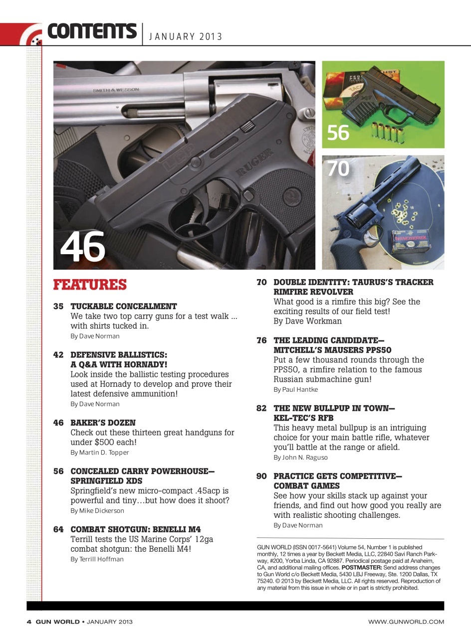Gun World Preview Pages