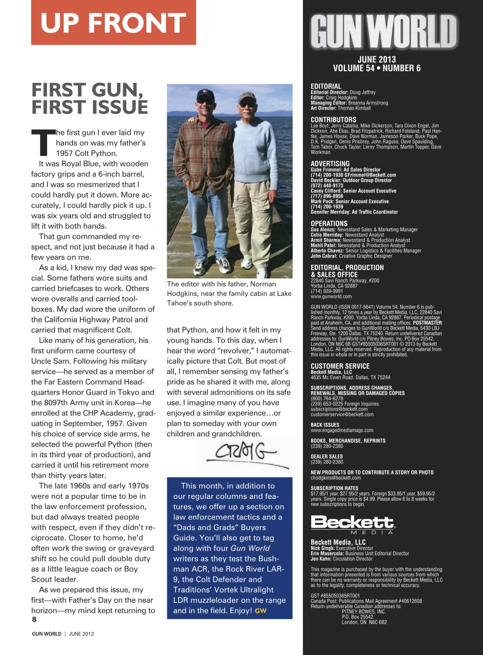 Gun World Preview Pages