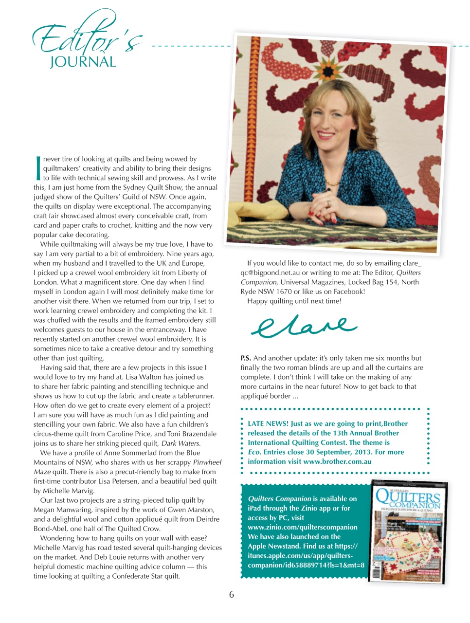 Quilters Companion Preview Pages