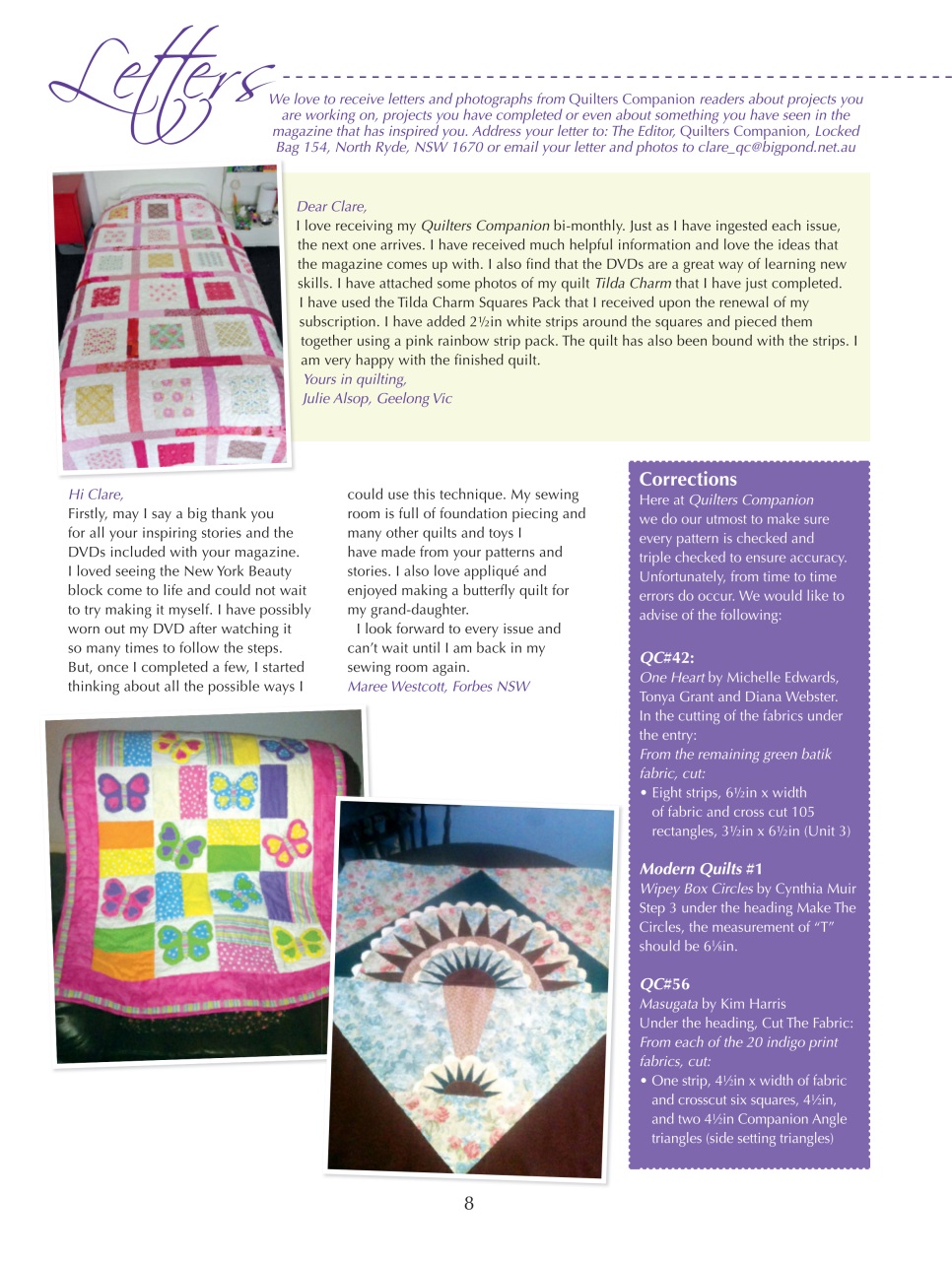 Quilters Companion Preview Pages