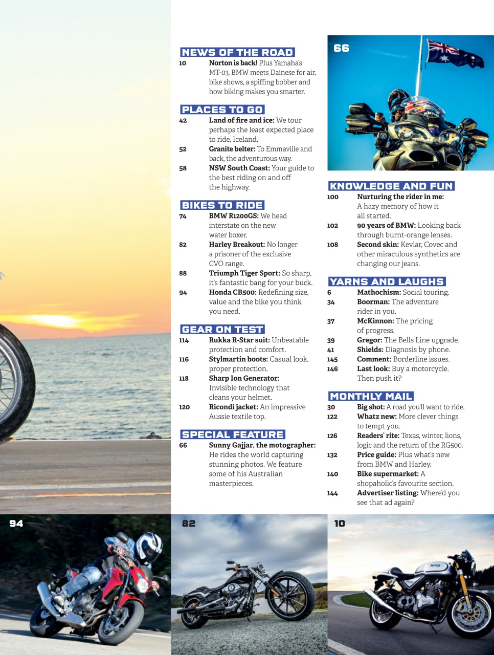 Australian Road Rider Preview Pages