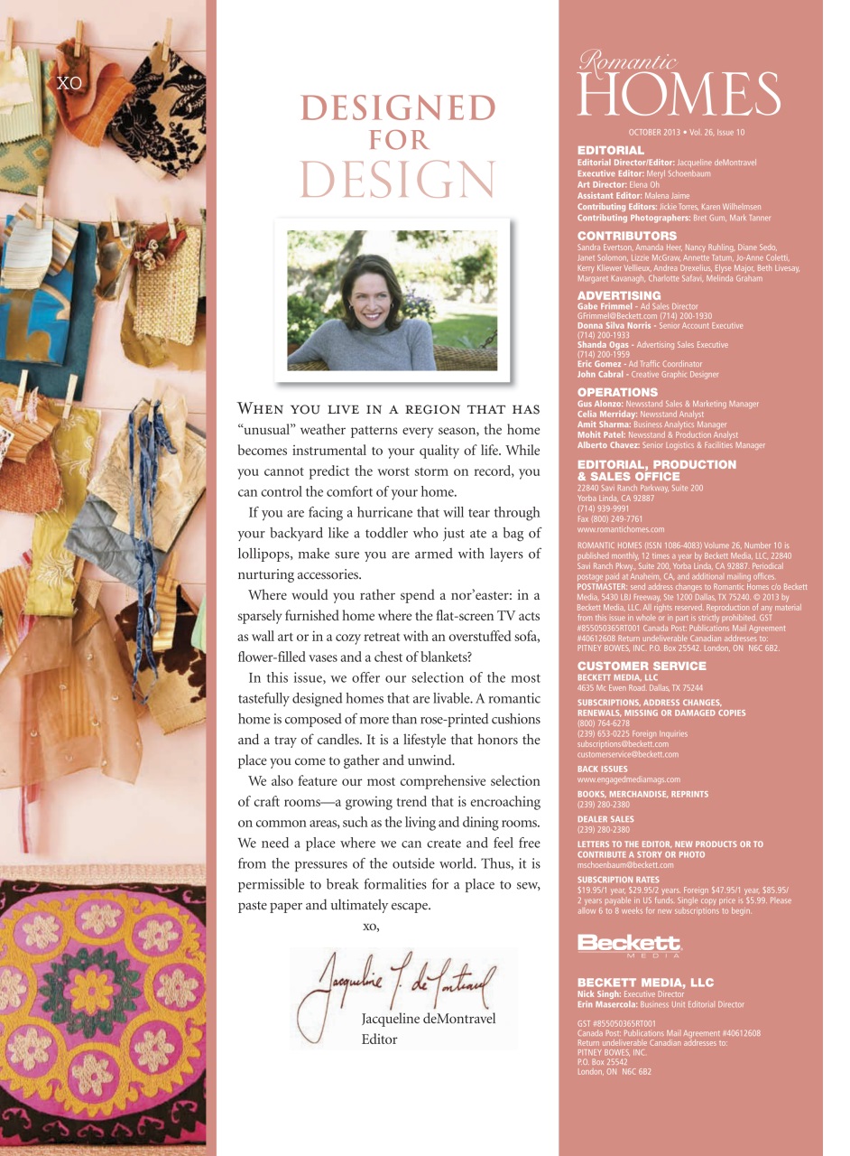 Romantic Homes Preview Pages