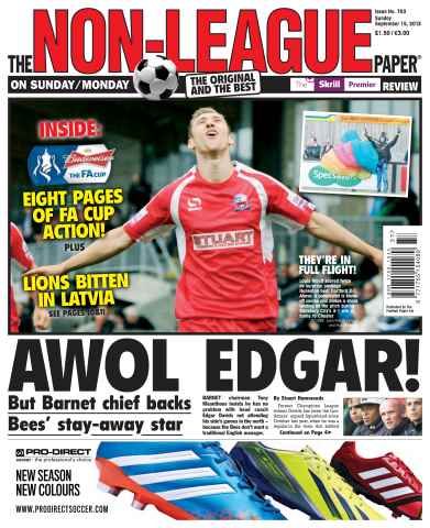 The Non-League Football Paper issue Sunday 15th September 2013