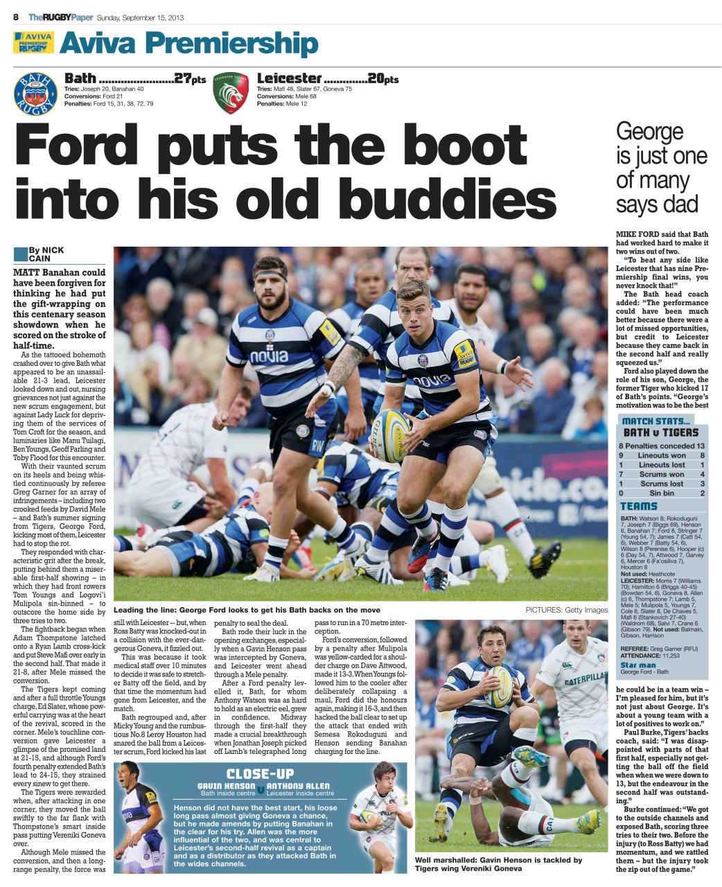 The Rugby Paper Preview Pages