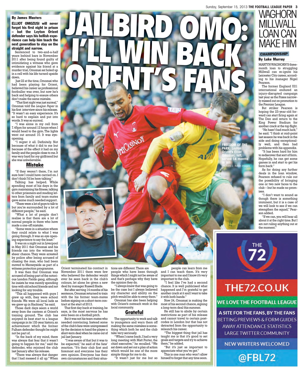 The Football League Paper Preview Pages