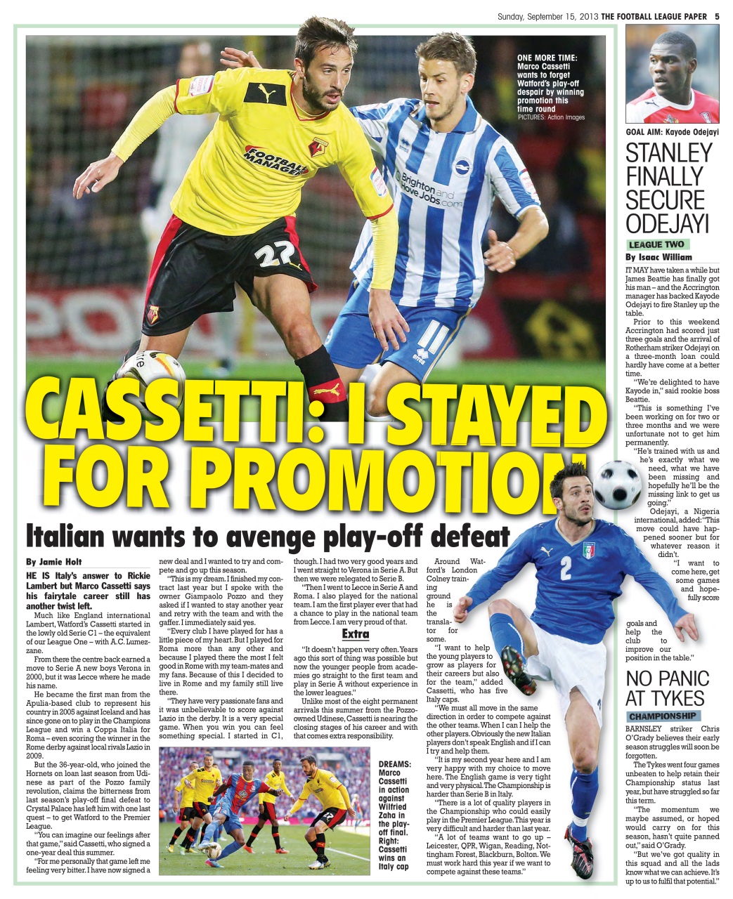 The Football League Paper Preview Pages