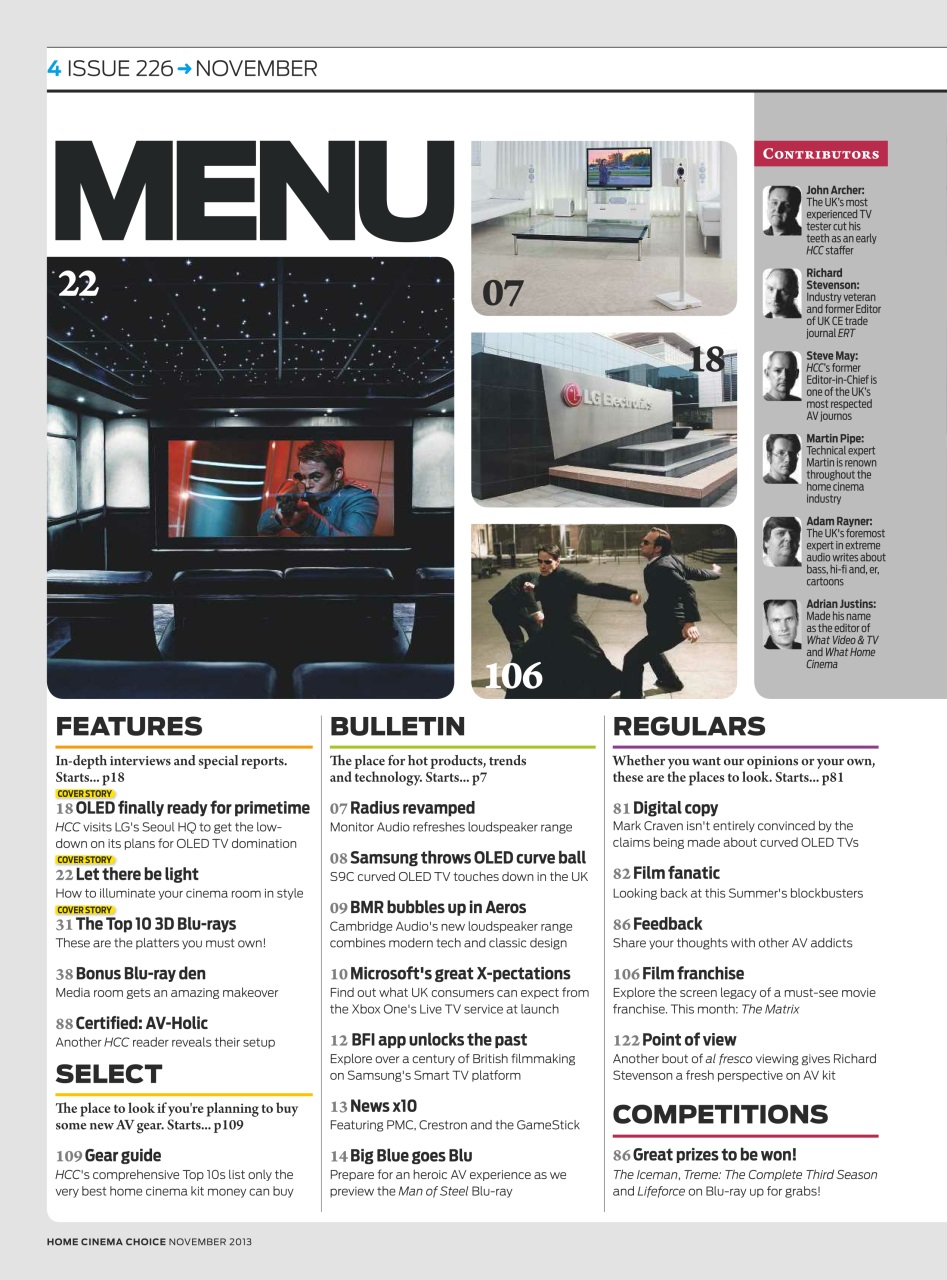 Home Cinema Choice Preview Pages