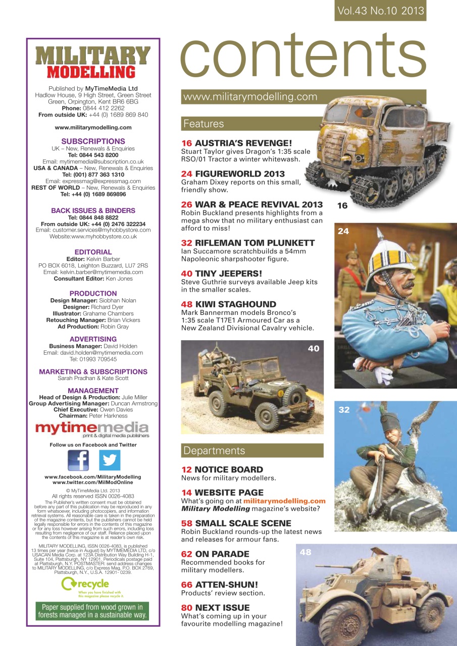 Military Modelling International Magazine Preview Pages