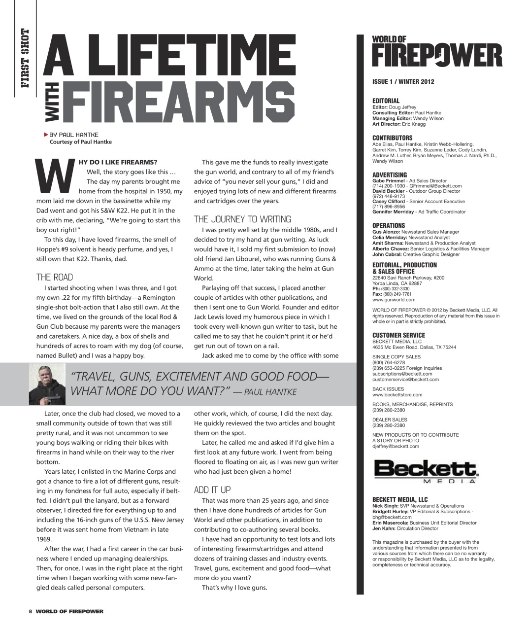 World of Fire Power Preview Pages